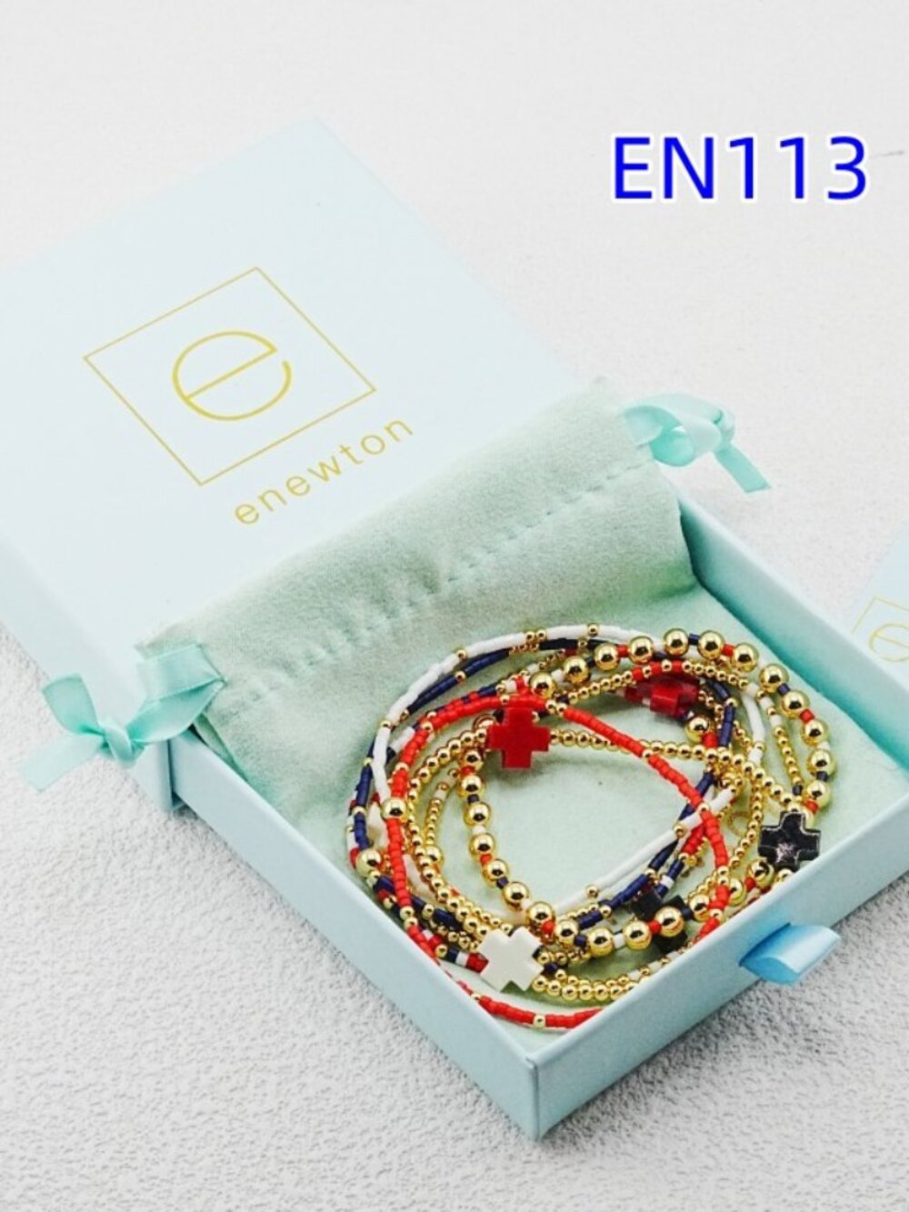 Enewton Red & Black Bracelet Set
